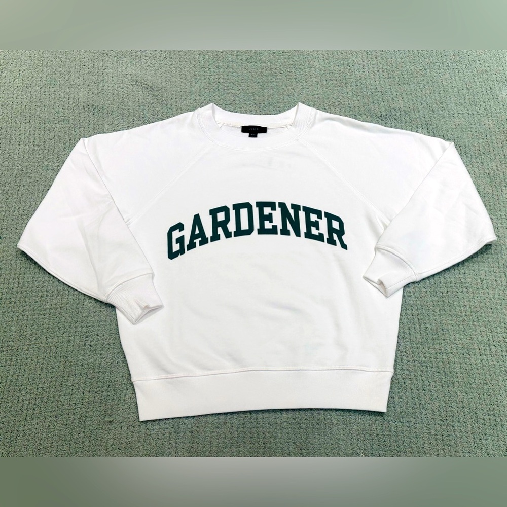 J Crew University Terry Gardener Sweatshirt Women’s Size XXSmall Crewneck Sporty